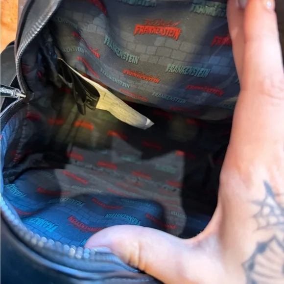 Frankenstein and Bride Mini Backpack/ Universal Monsters Loungefly - Picture 4 of 6